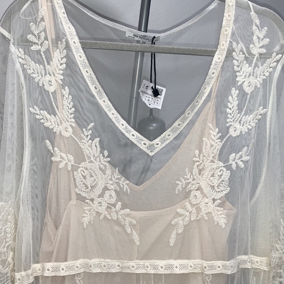 BNWT- Zara summer dress/ lace/embroidered - Picture 3 of 5